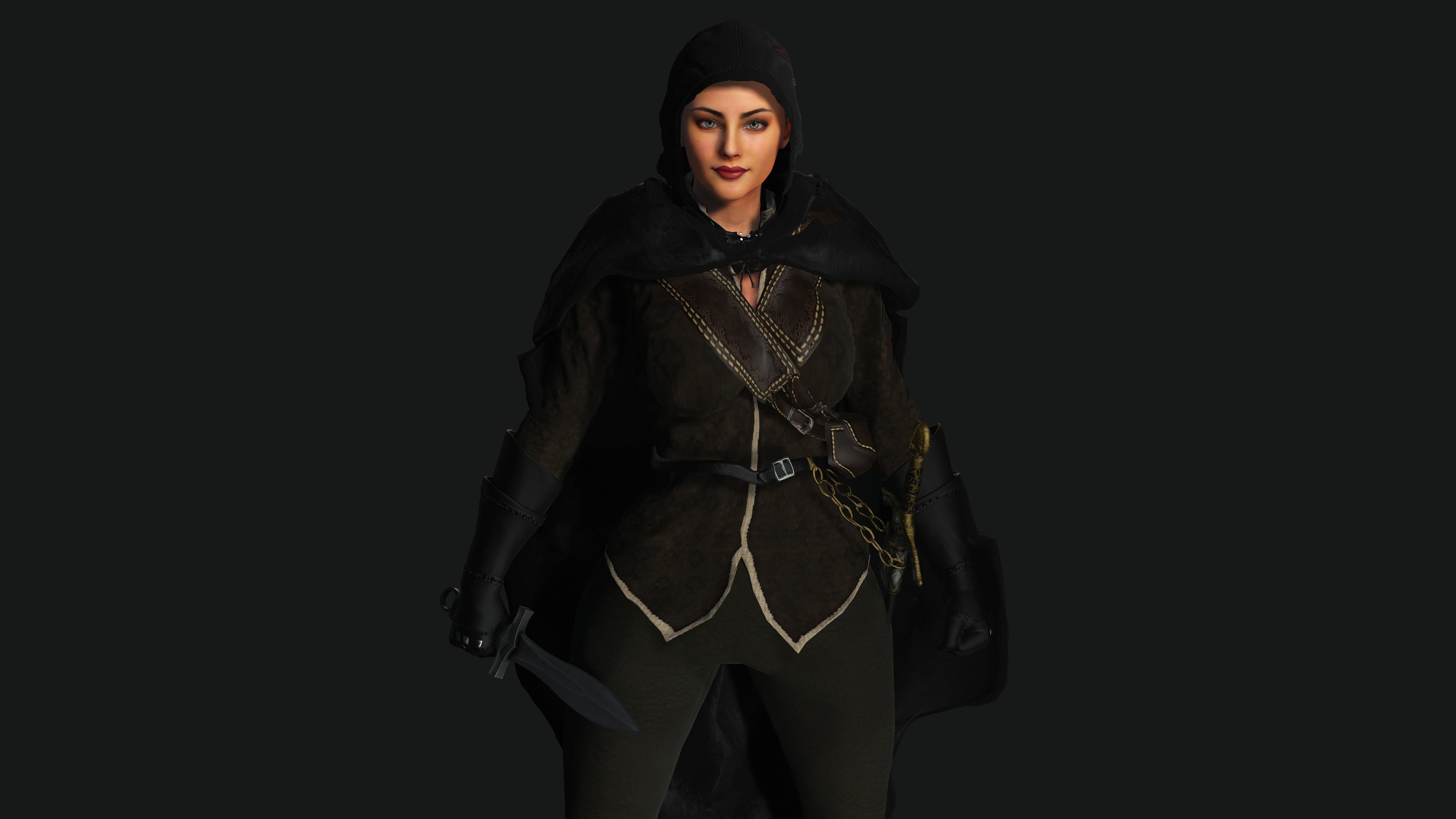 Assassin Character Model 3D model AAA 3D FANTASY WARRIOR ASSASSIN - REALISTIC RIG GAME CHARACTER ...