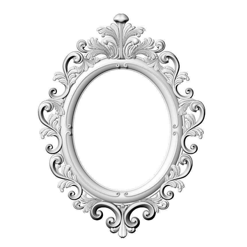 Frame ornament 3D model 3D printable | CGTrader