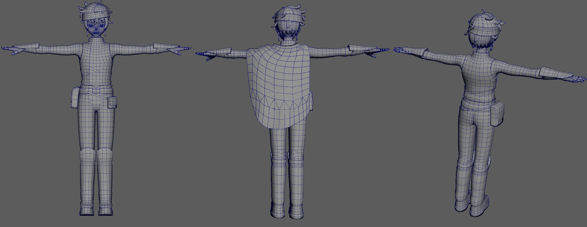 3D model Anime Fantasy Boy 3D Low-Poly Character VR / AR / low-poly ...