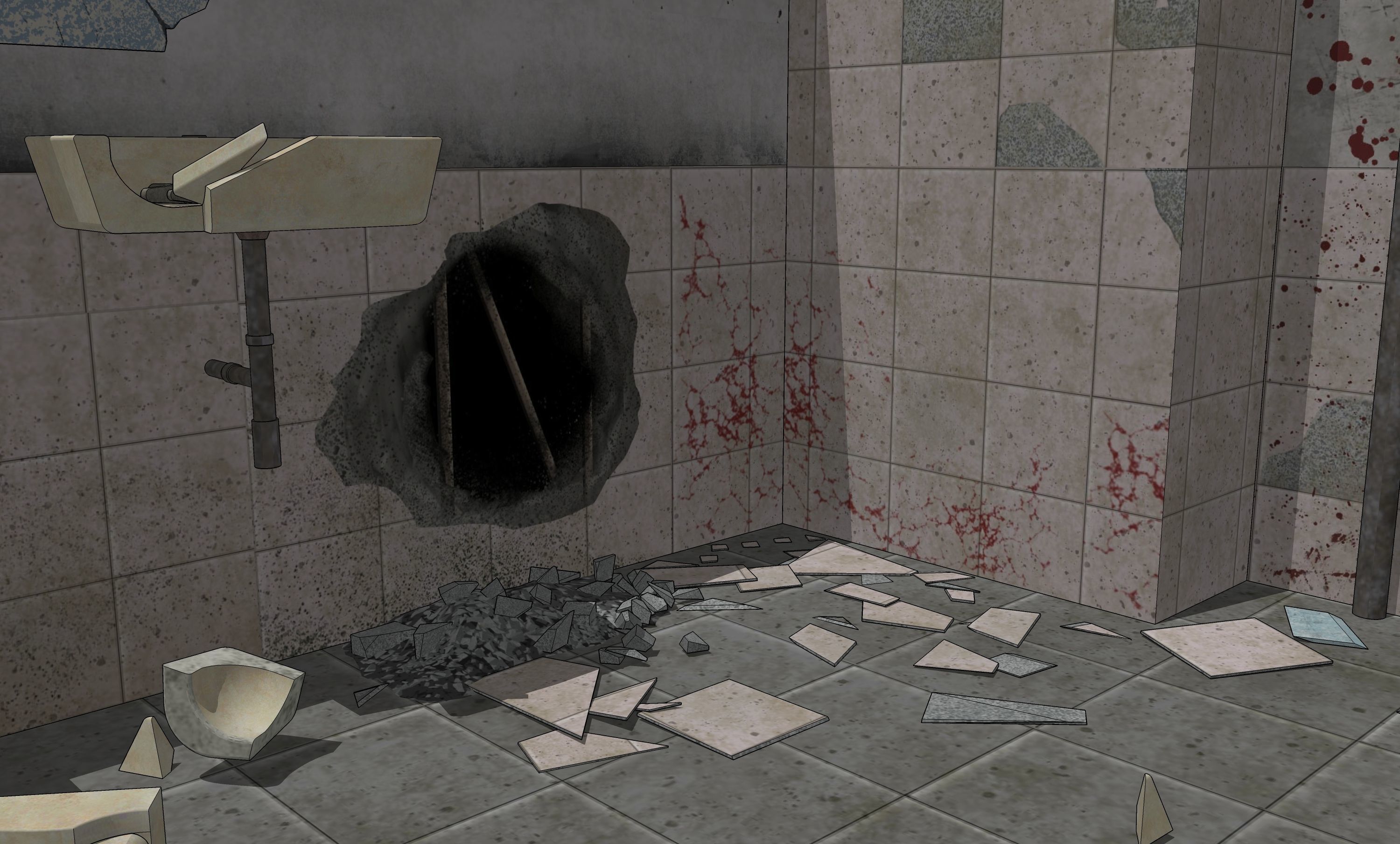Horror toilet 3D model | CGTrader