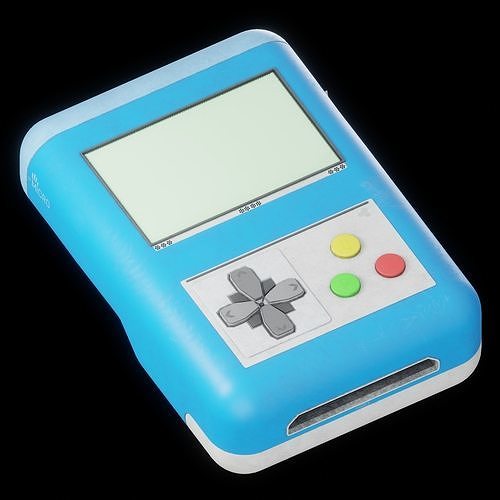 Retro Handheld Games Console Generic Model 3D model CGTrader
