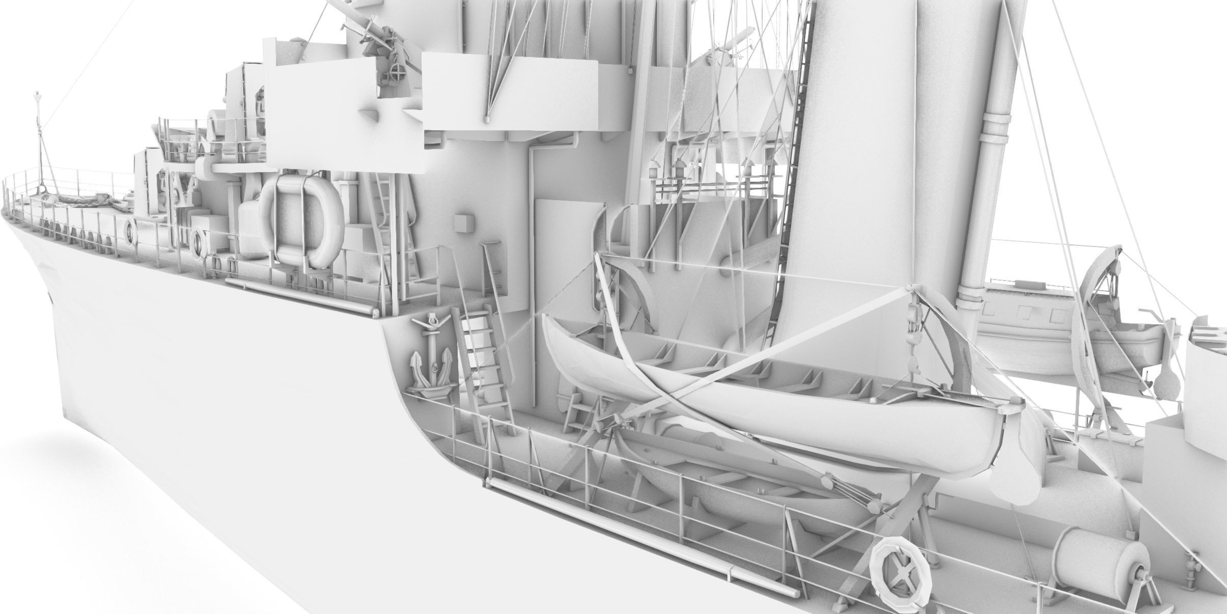 3D model World of Warships acasta destroyer VR / AR / lowpoly CGTrader