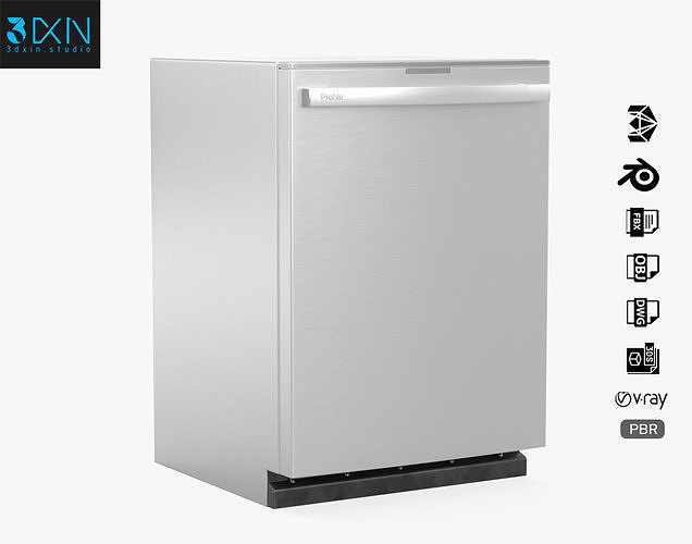 GE Profile Dishwasher PDT715SYNFS 3D model CGTrader