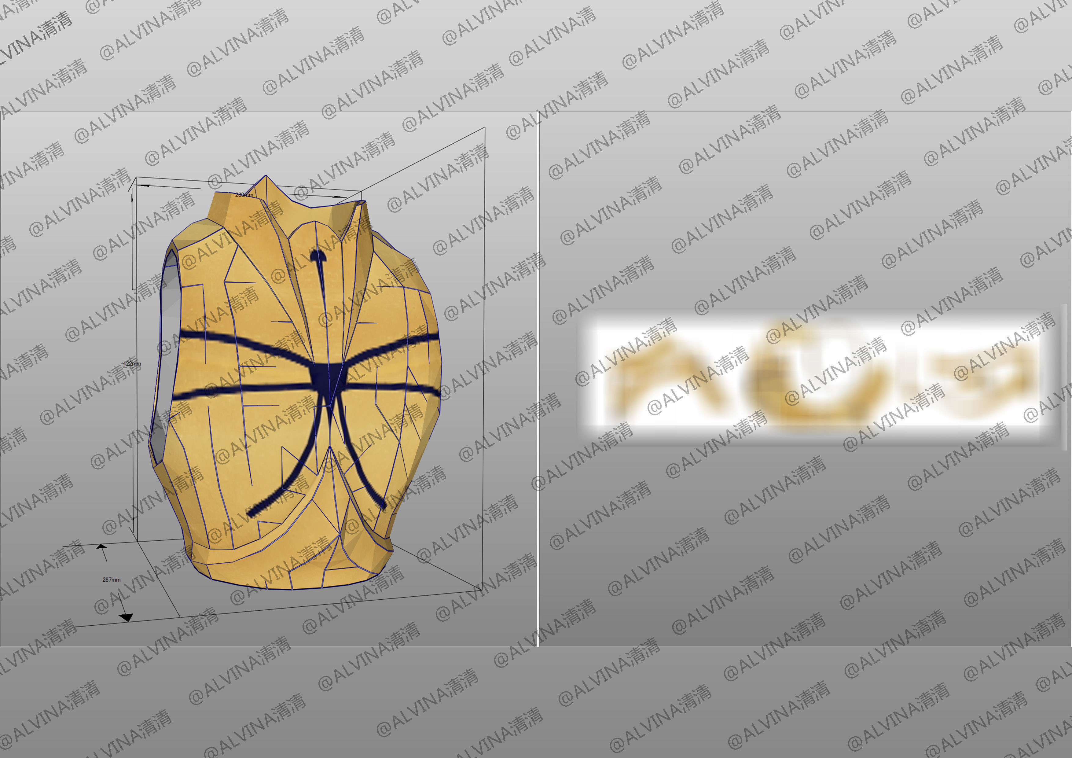 3D model Fate Gilgamesh Armor - Cosplay Pepakura Foam Full VR / AR ...