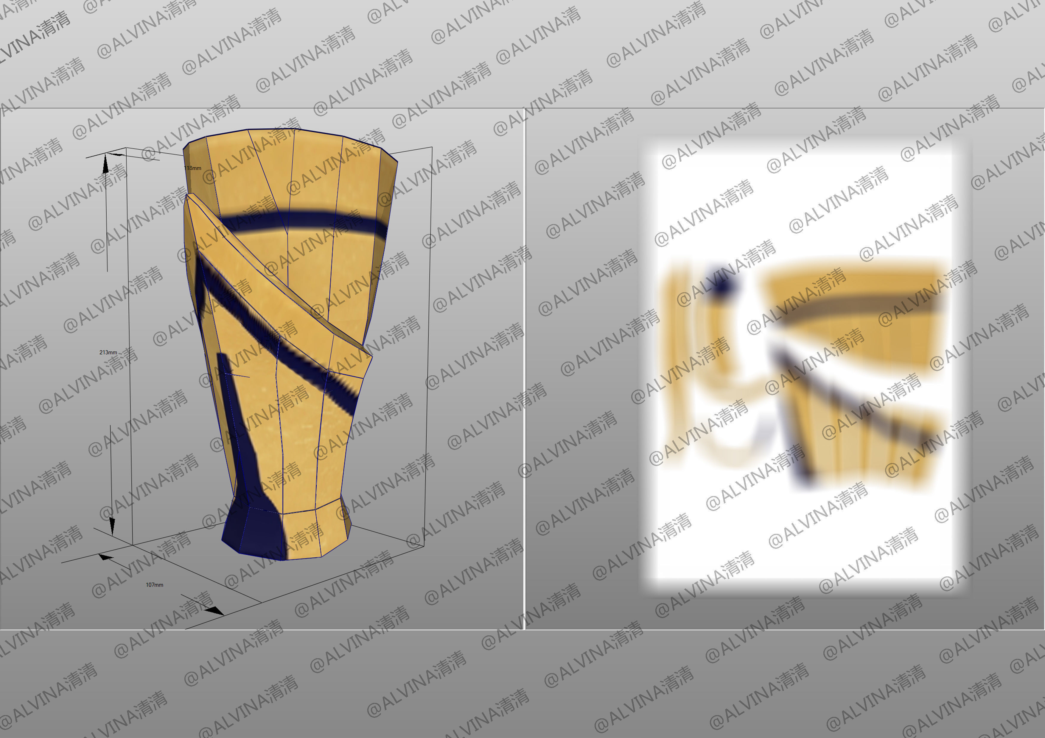 3D model Fate Gilgamesh Armor - Cosplay Pepakura Foam Full VR / AR ...