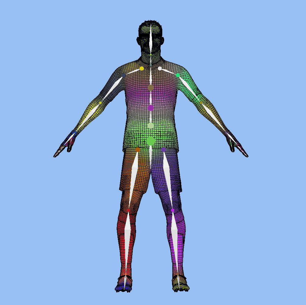 T-Pose Rigged Ruben Neves Al-Hilal 3D model animated rigged | CGTrader