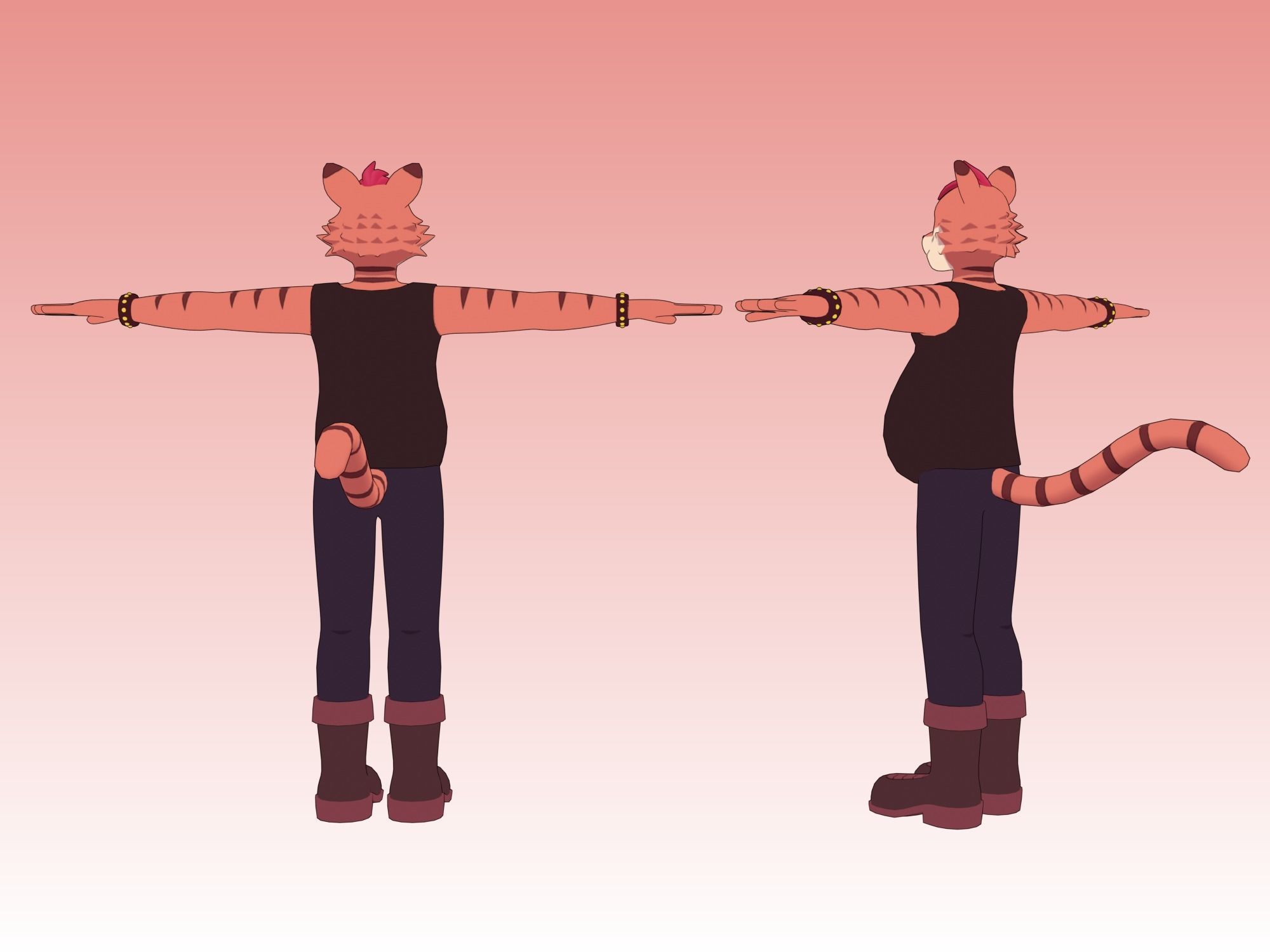 Furry Pride OC - Kotora 3D model | CGTrader