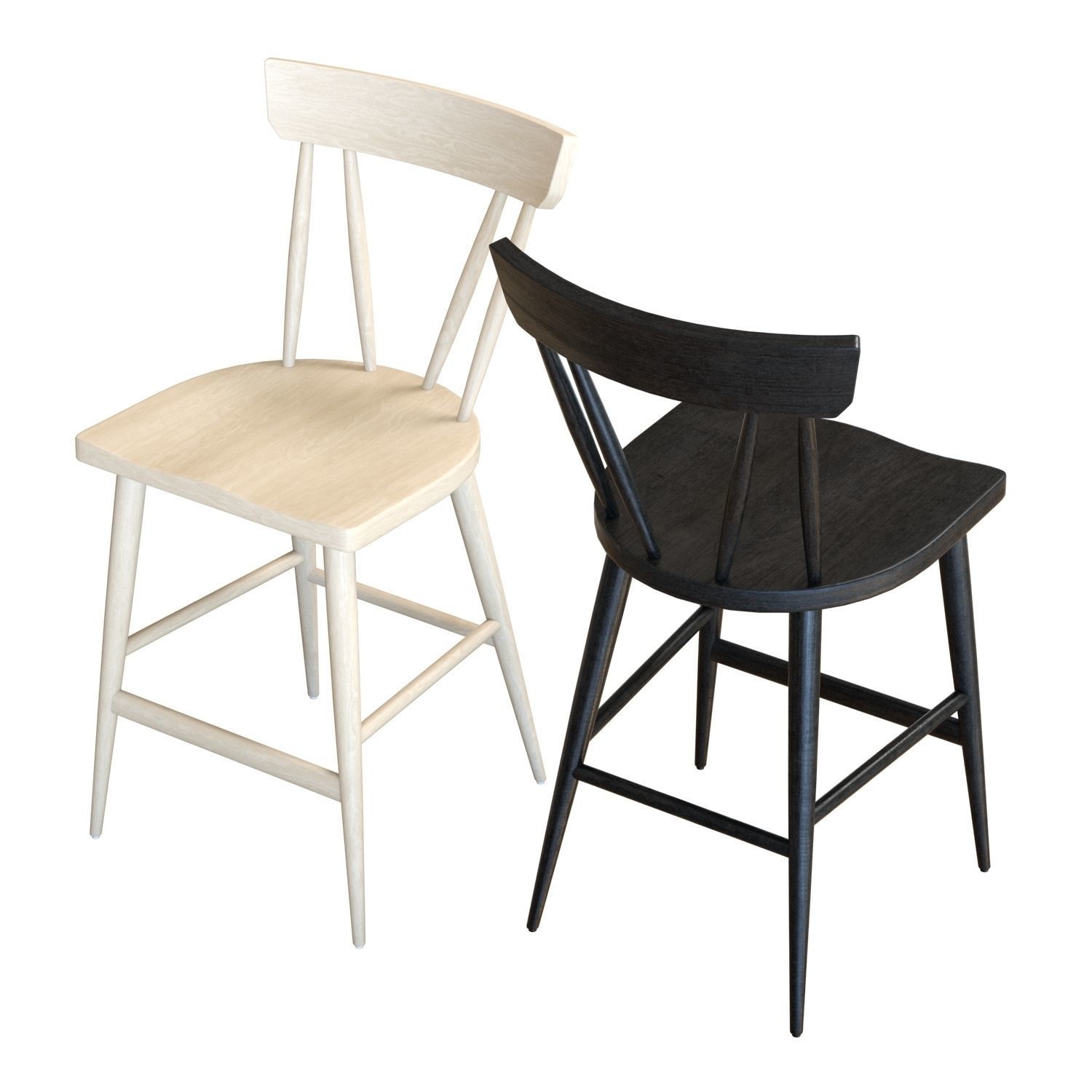 Crate and Barrel Juni Counter Stool 3D model CGTrader