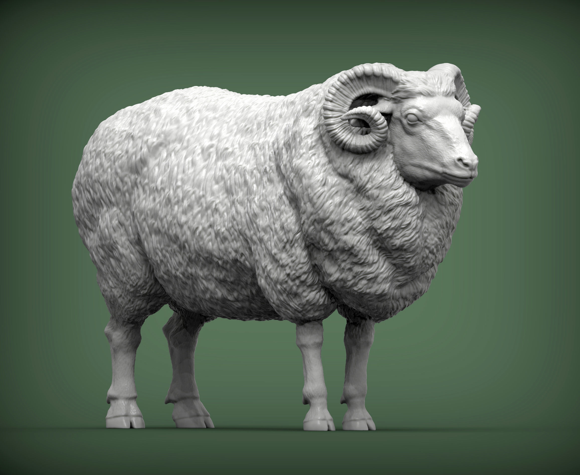 Ram 3D Print Model 3D Model 3D Printable CGTrader