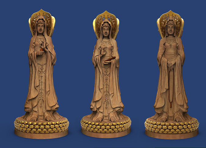 Statue Guanyin of Nanshan 3D model 3D printable | CGTrader
