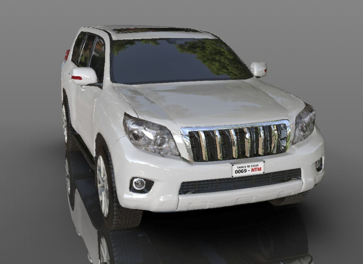 3D model Toyota Prado Land Cruiser 3D model - Game Ready Asset VR / AR ...