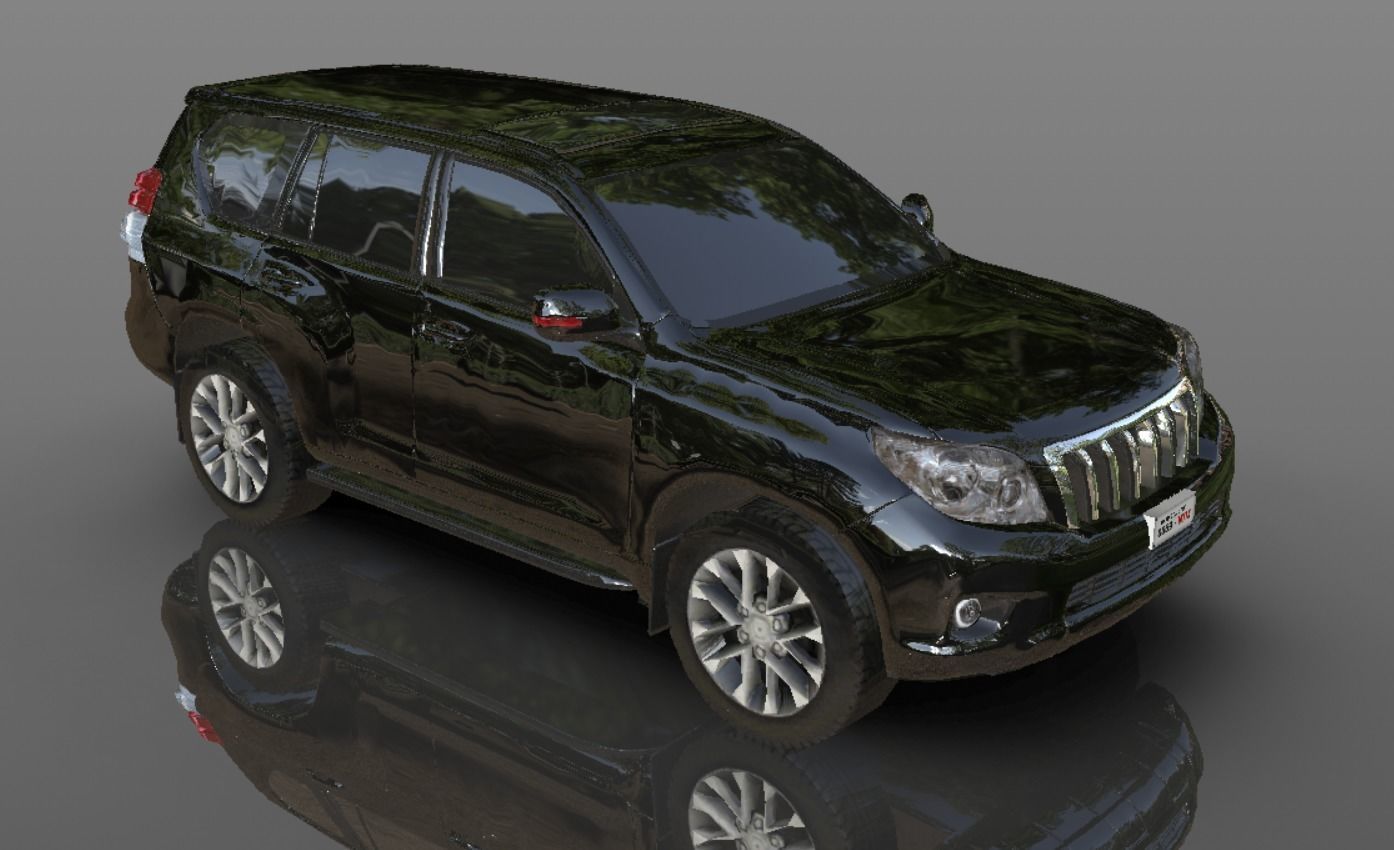 3D model Toyota Prado Land Cruiser 3D model - Game Ready Asset VR / AR ...