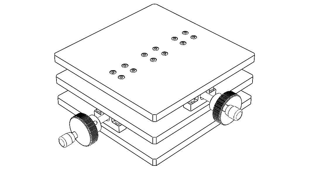 Custom Manual XY Table 3D model rigged CGTrader