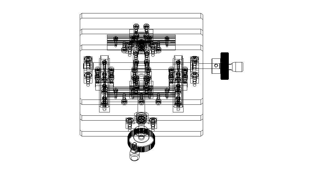 Custom Manual XY Table 3D model rigged CGTrader