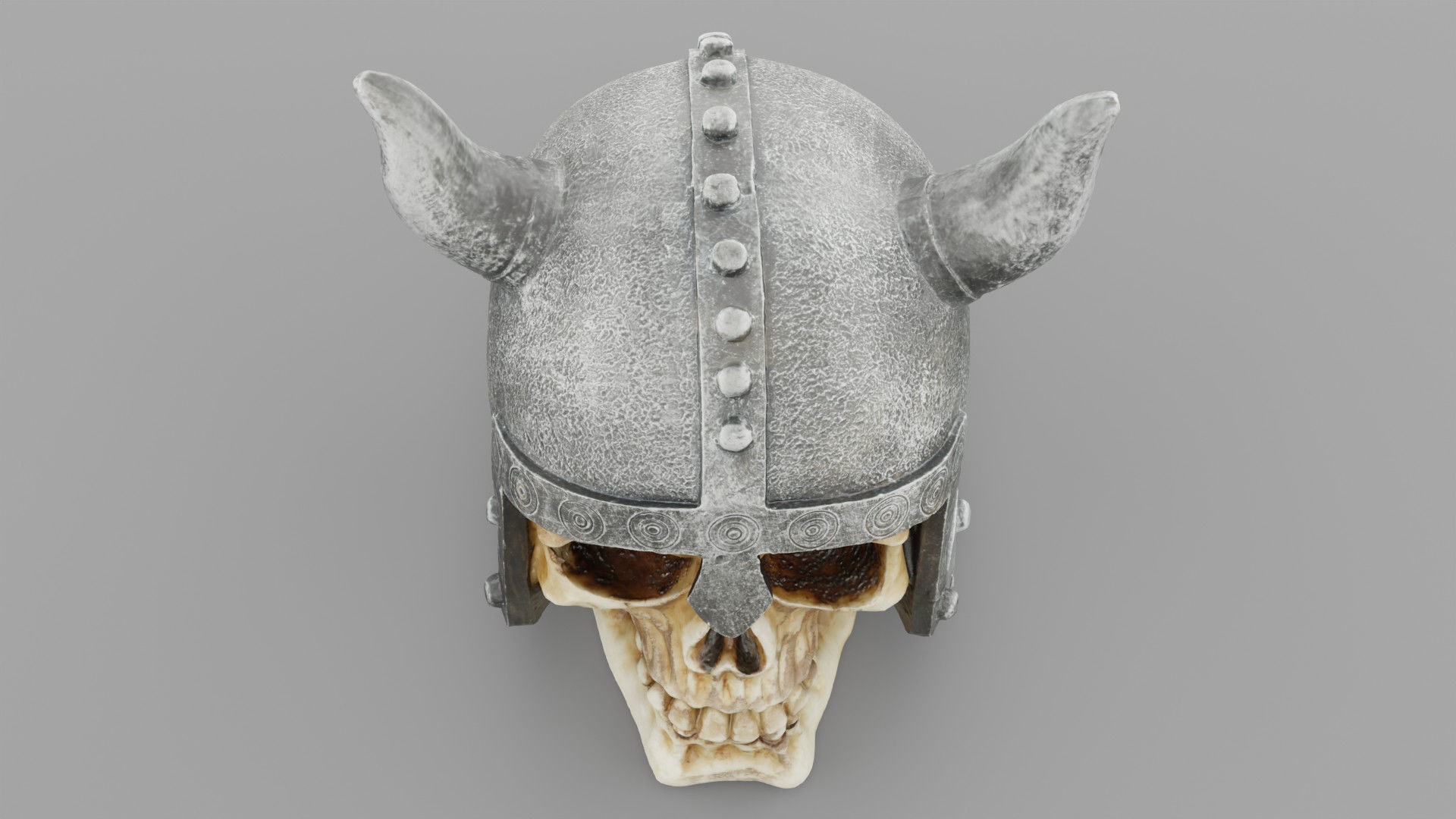 Viking Warrior Skull with helmet high-poly 3D model | CGTrader