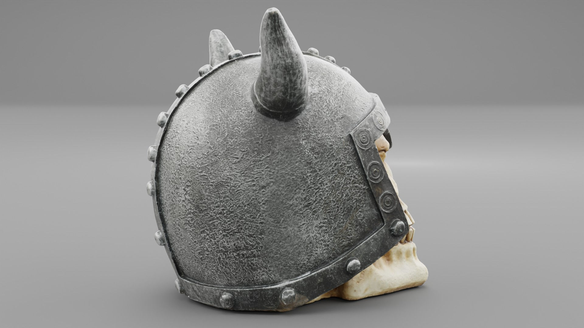 Viking Warrior Skull with helmet high-poly 3D model | CGTrader
