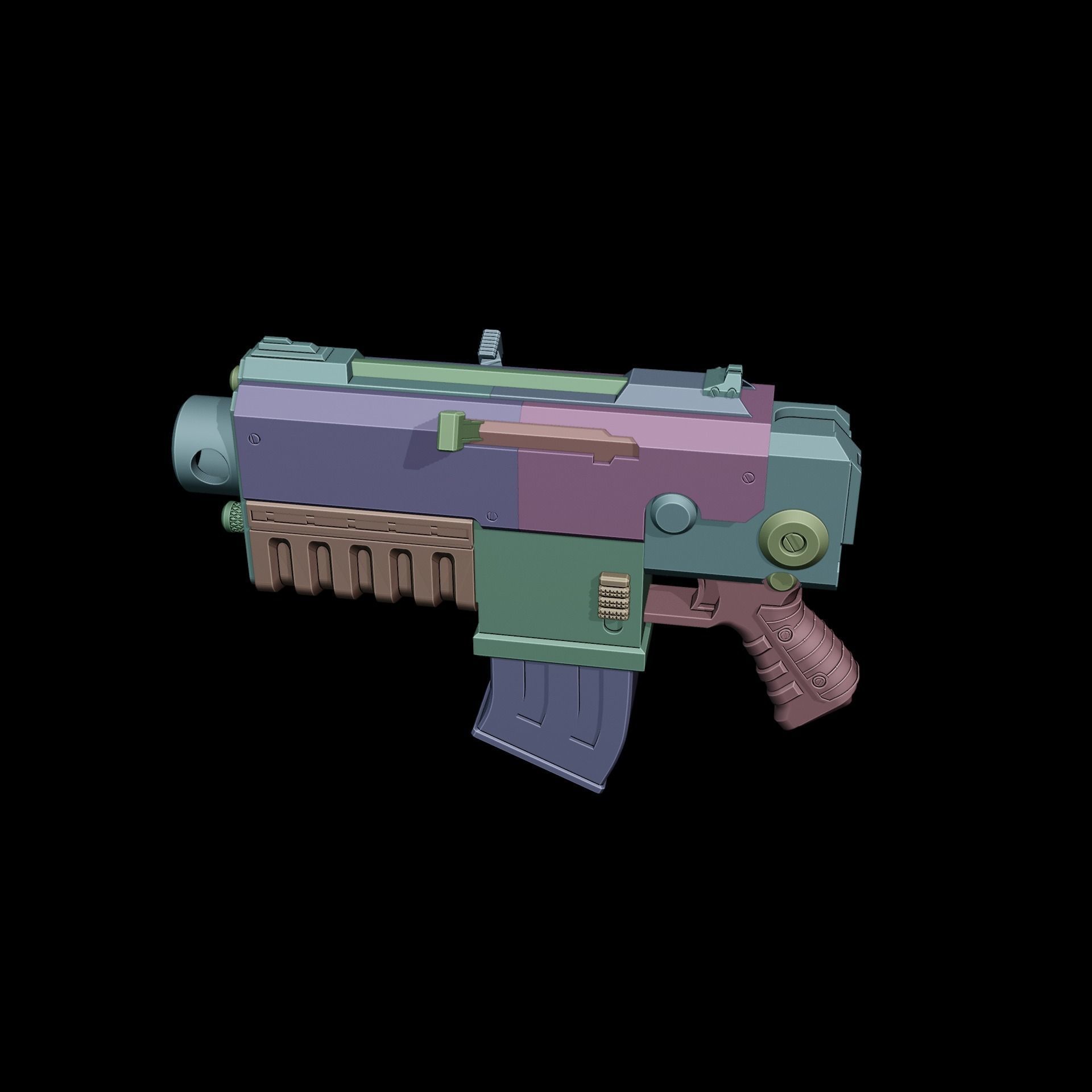 Boltgun Darktide Warhammer 40k 3D model 3D printable CGTrader