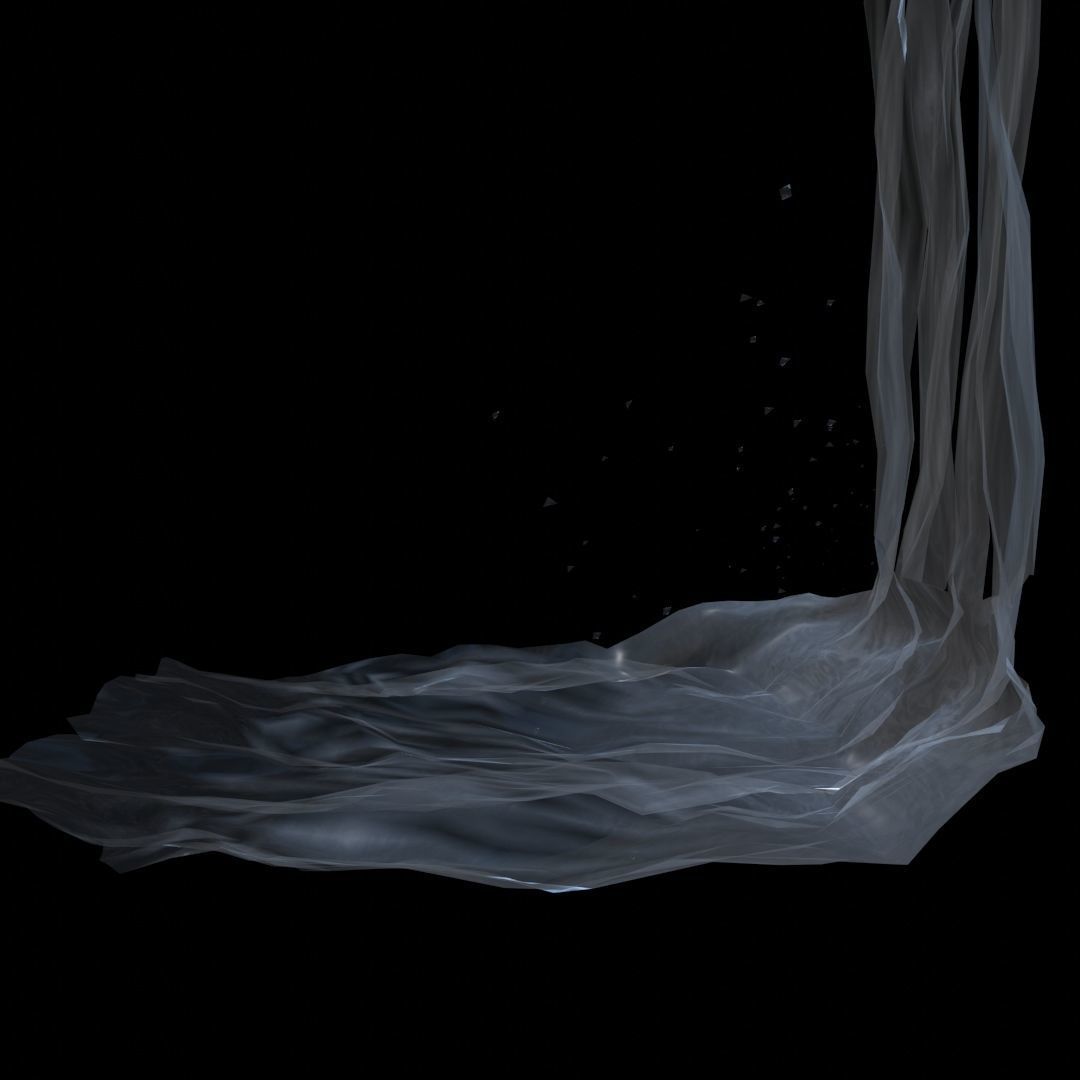 3D model Waterfall animated looping VR / AR / low-poly | CGTrader