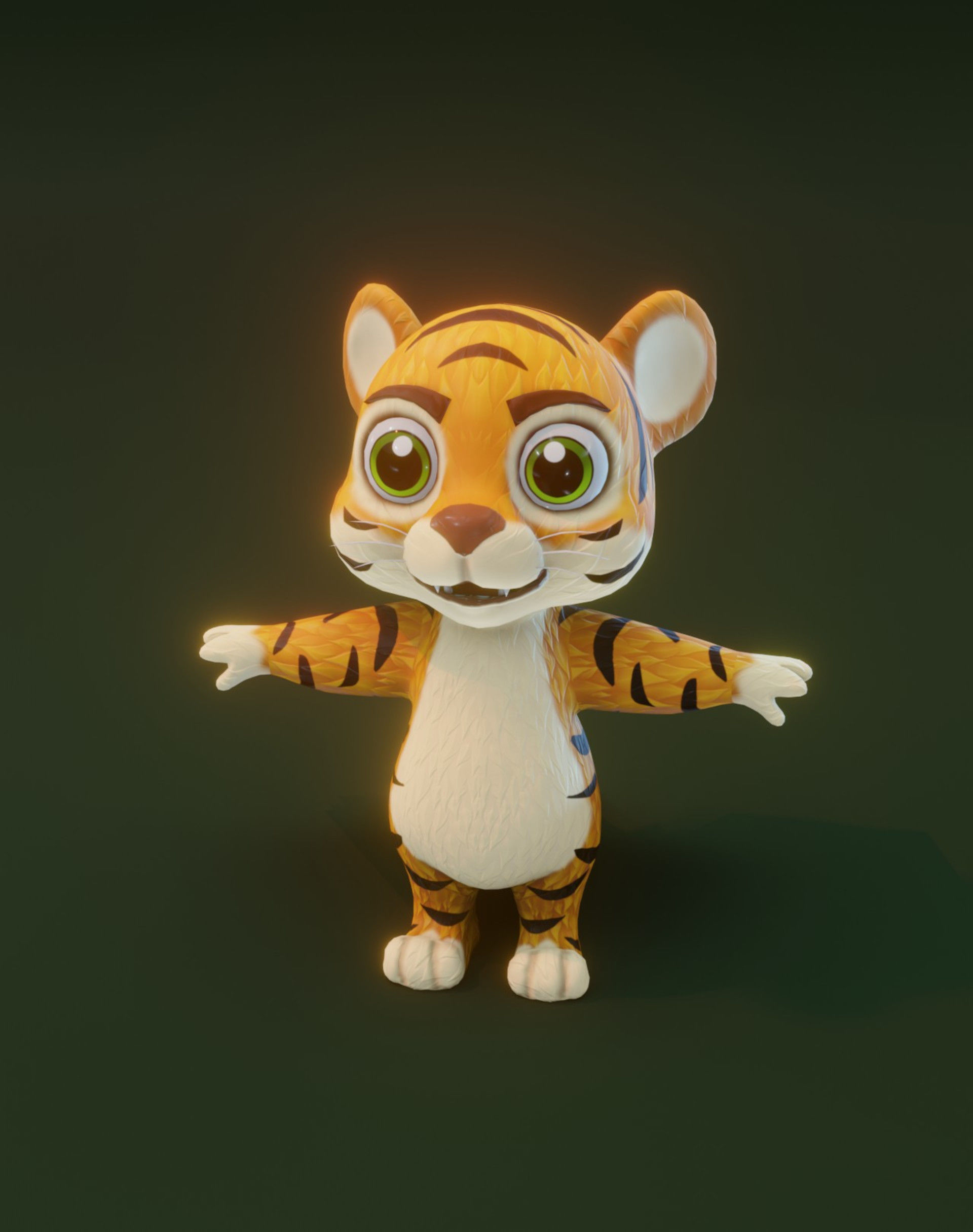 3D model Animated Cartoon Animals 3D Models Pack 4 VR / AR / lowpoly