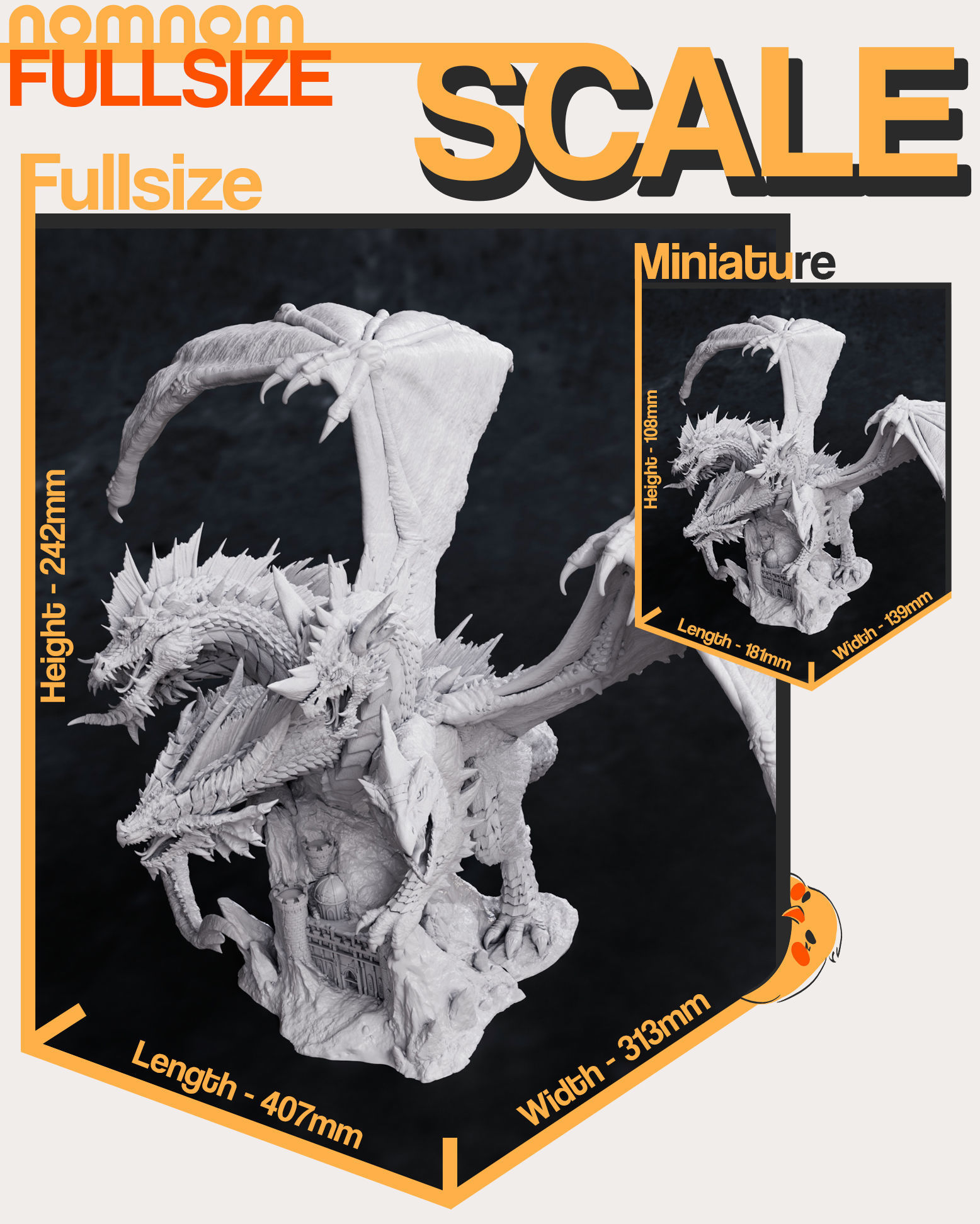 Tiamat - Dungeons and Dragons 3D model 3D printable | CGTrader