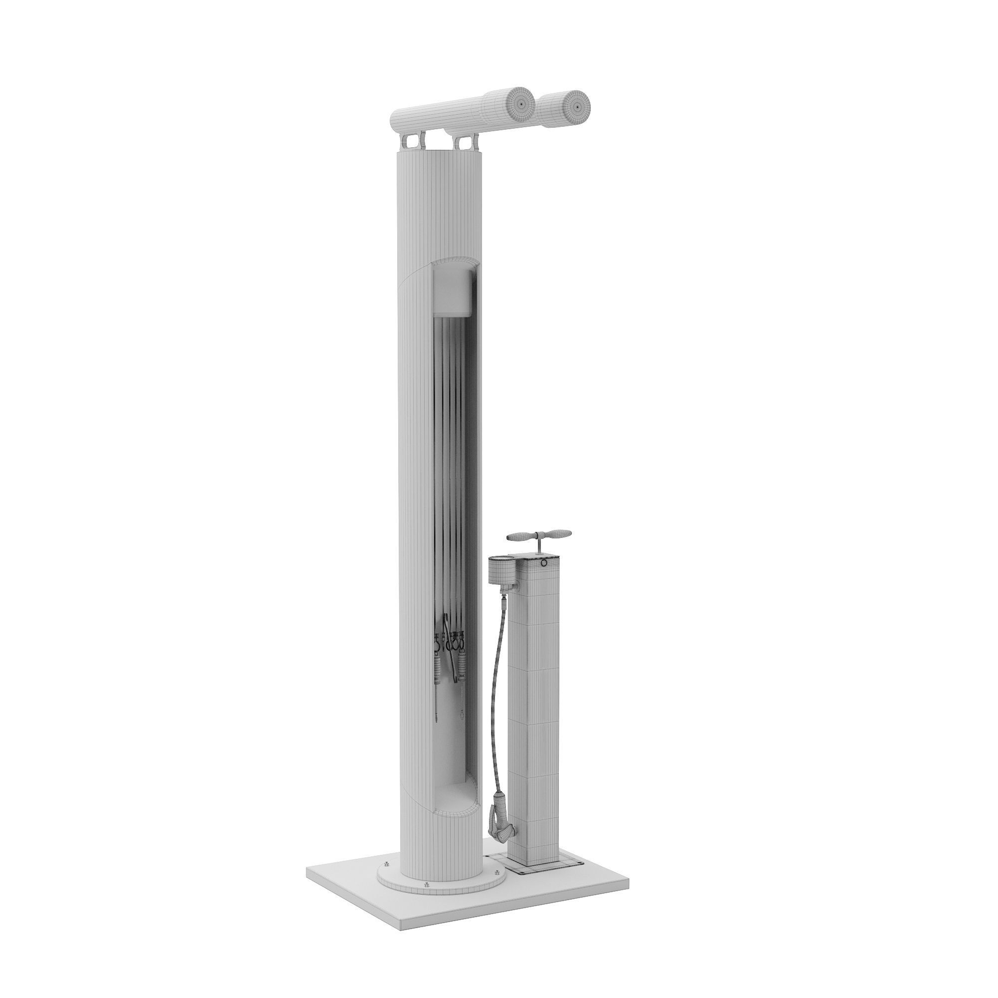 Cupertino installs bike repair station 3D model CGTrader