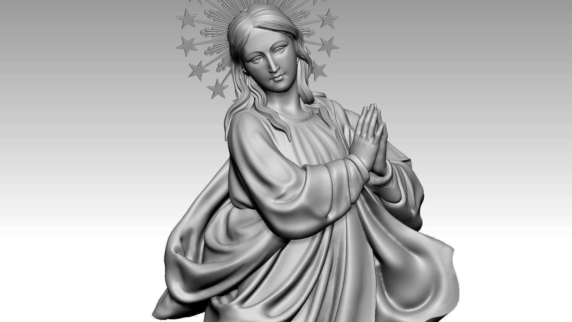 Immaculate Mary Immaculate Mother Virgin Mary 3D model 3D printable