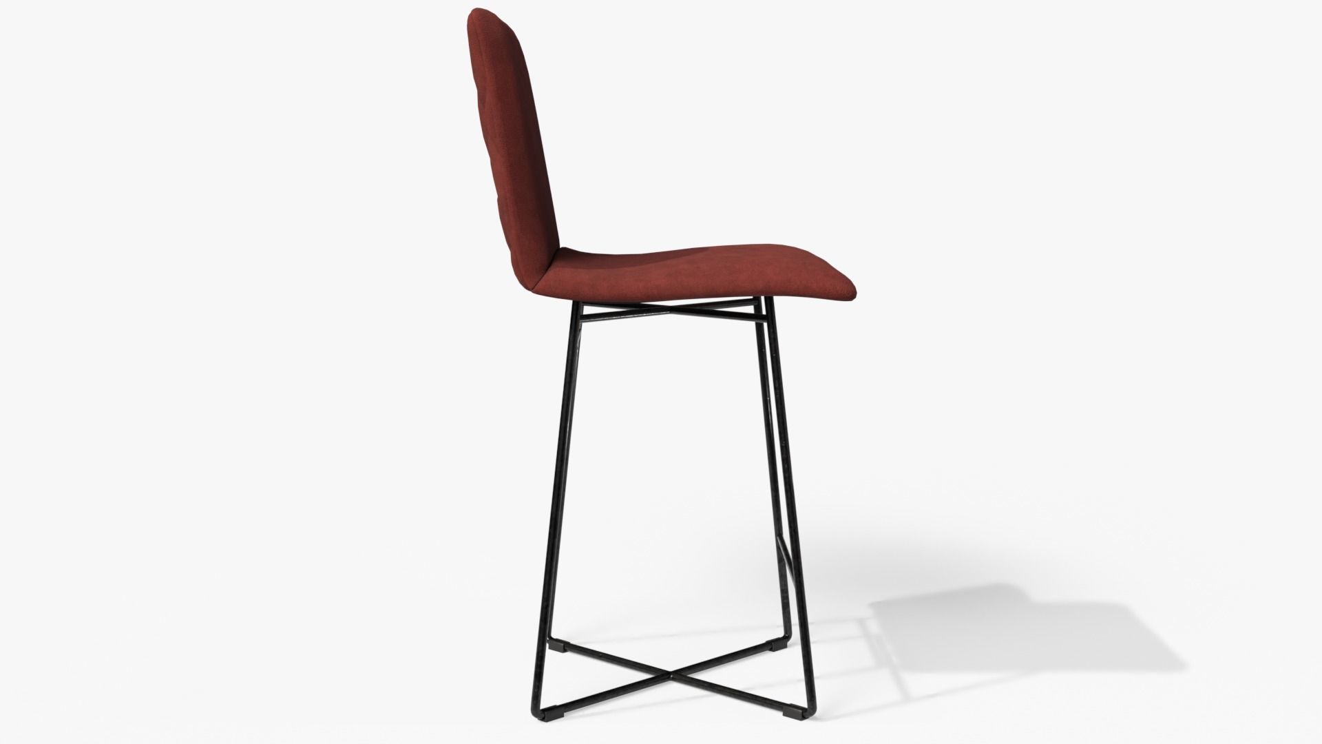 3D model Bar Stool Red VR / AR / lowpoly CGTrader