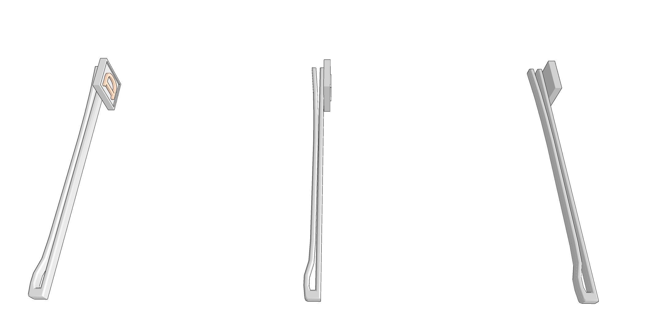 5 types of tie pins 3D model CGTrader