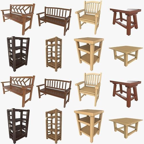 Furniture Models Collection 1 3D model CGTrader