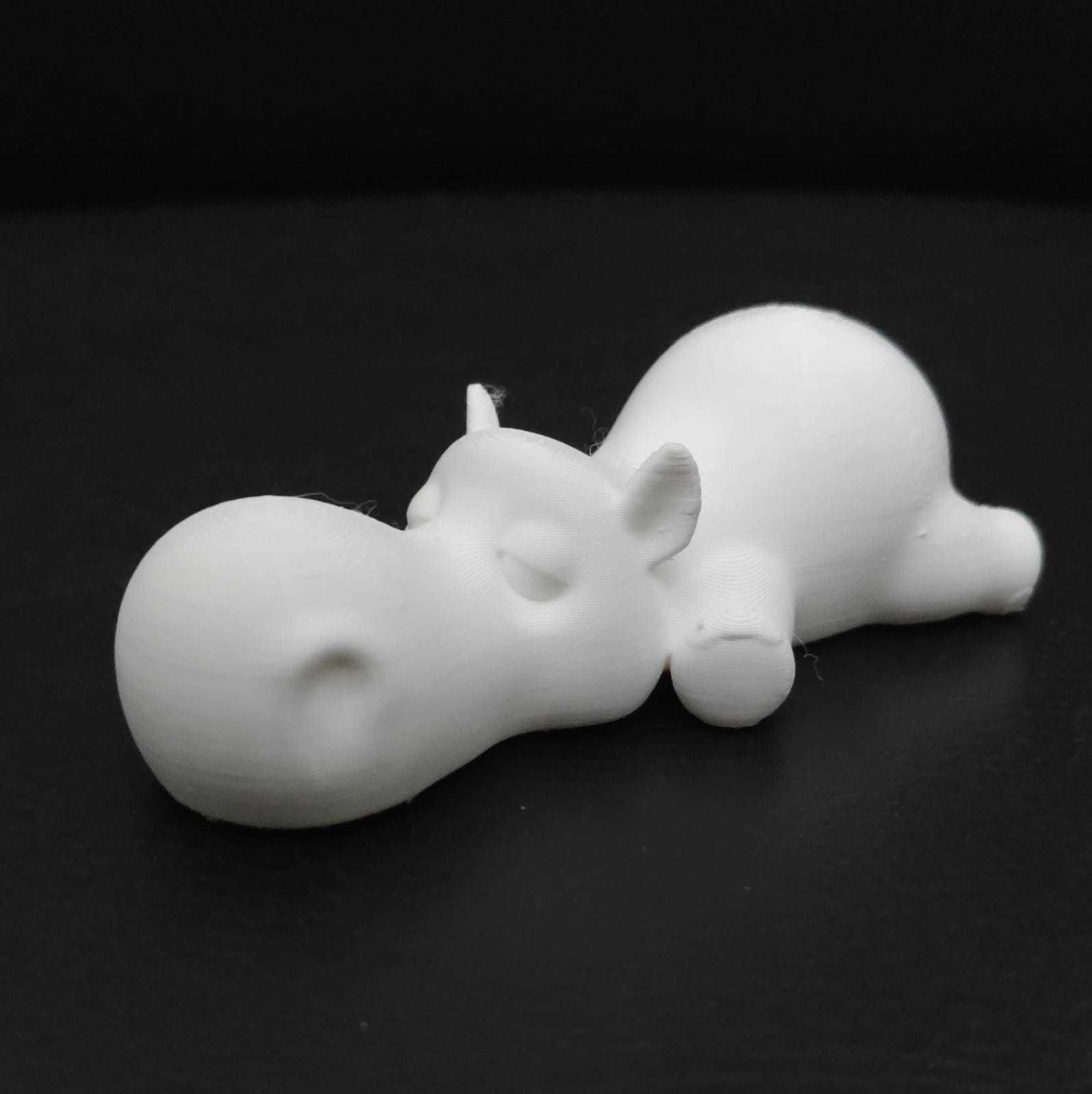 Sleepy Hippo Chopstick holder 3D model 3D printable CGTrader