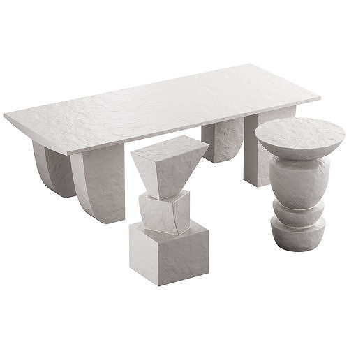 363 Lemieux et Cie Coffee Cocktail tables 02 Diego Stacked Bercy 3D