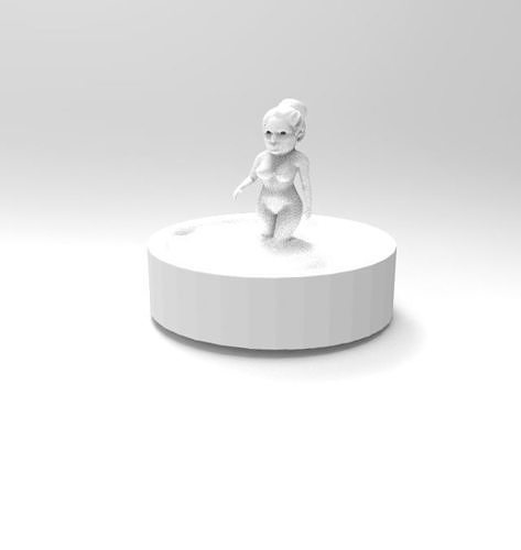 Woman girl print 3D model 3D printable | CGTrader