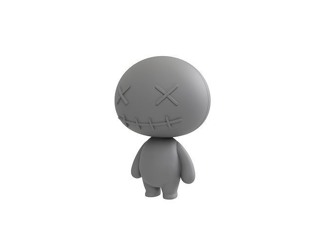 Print009 Doll 3D model 3D printable | CGTrader