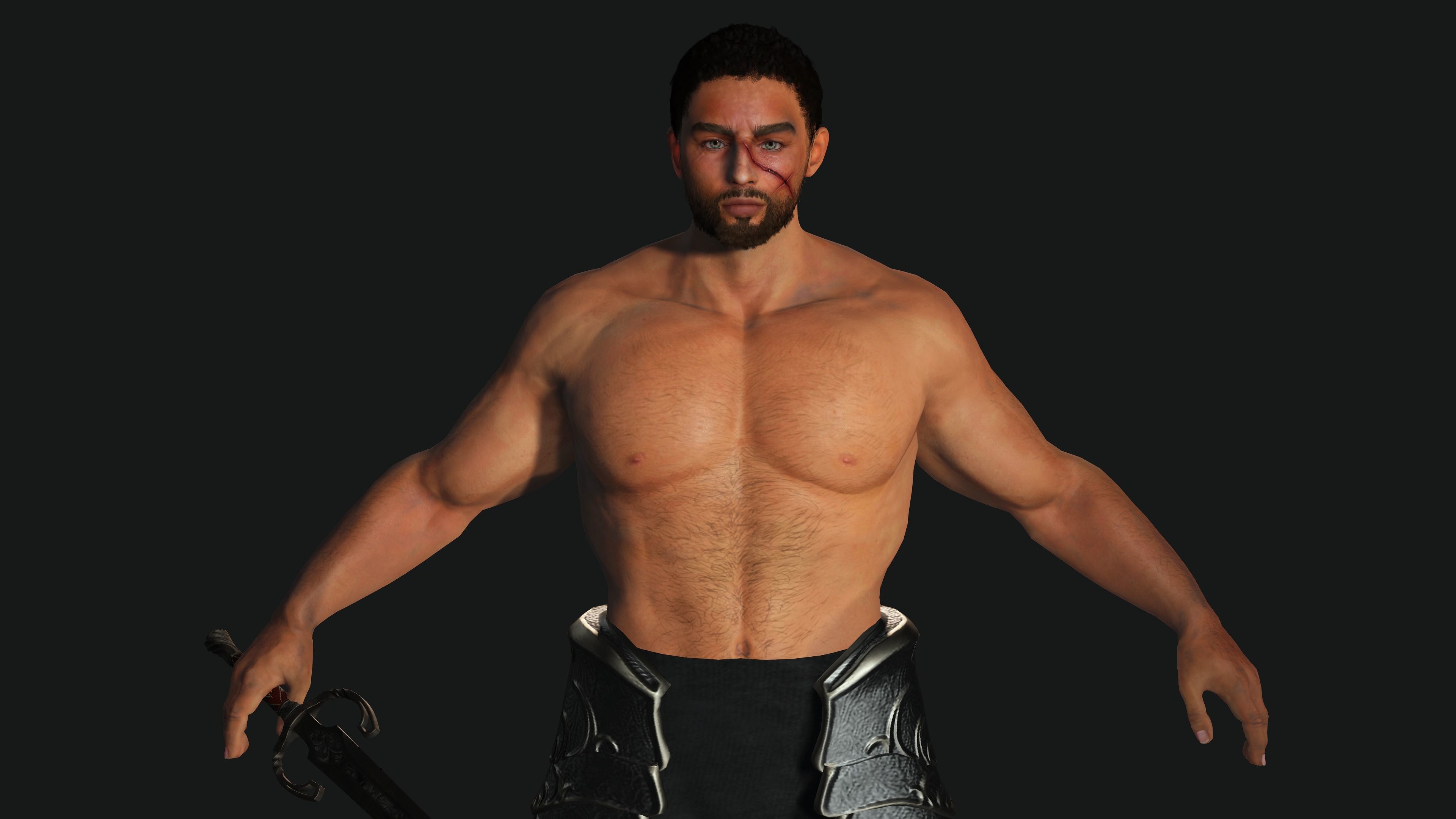 Assassin Character Model 3D model AAA 3D FANTASY MALE ASSASSIN-REALISTIC RIGGED GAME CHARACTER ...