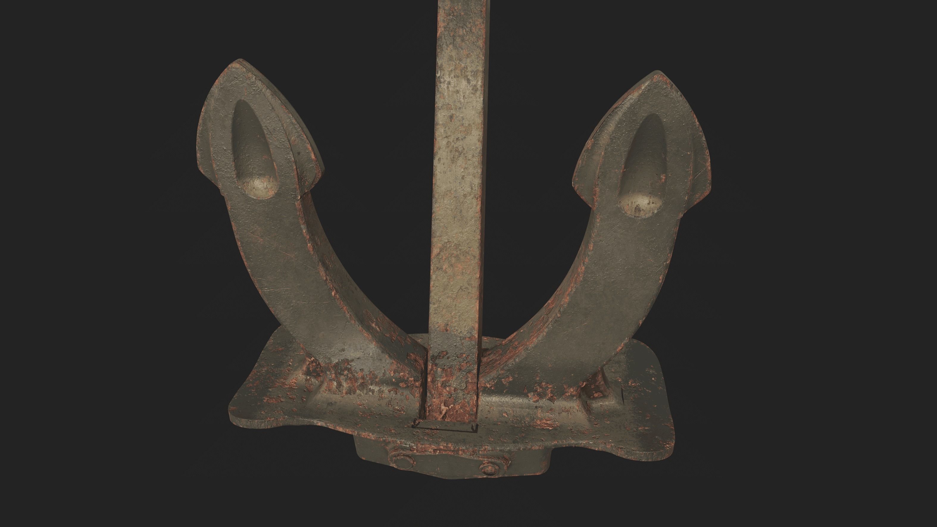 PBR Props - rusted Ship Anchor 3D model | CGTrader