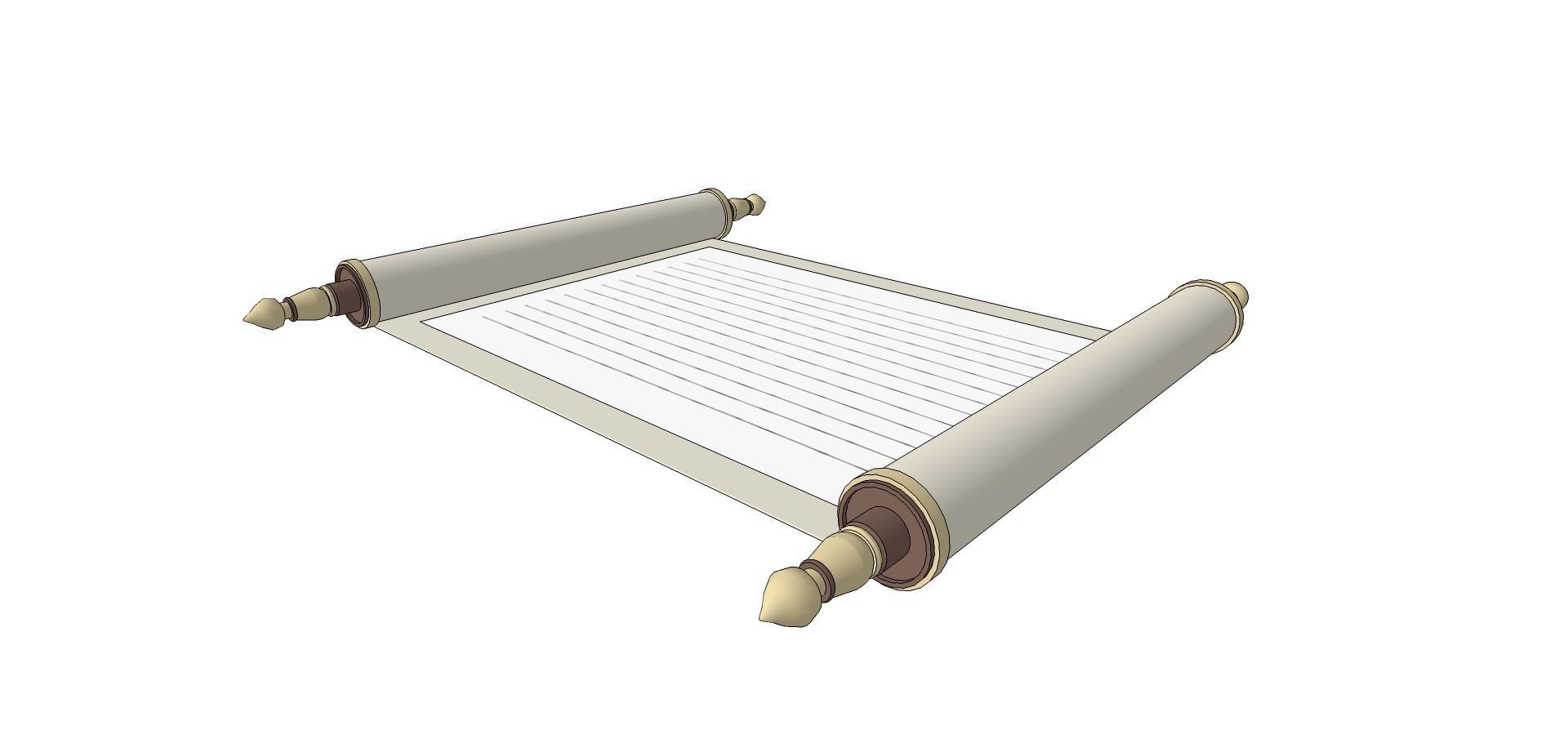 parchment order form 3D model CGTrader