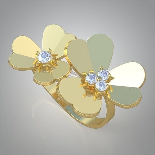 Diamond ring 0551 3D printable model11 3D model 3D printable | CGTrader