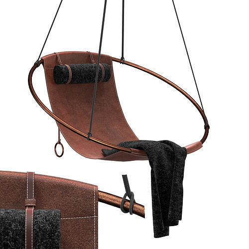Sling Hanging Swing Chair 3D model CGTrader