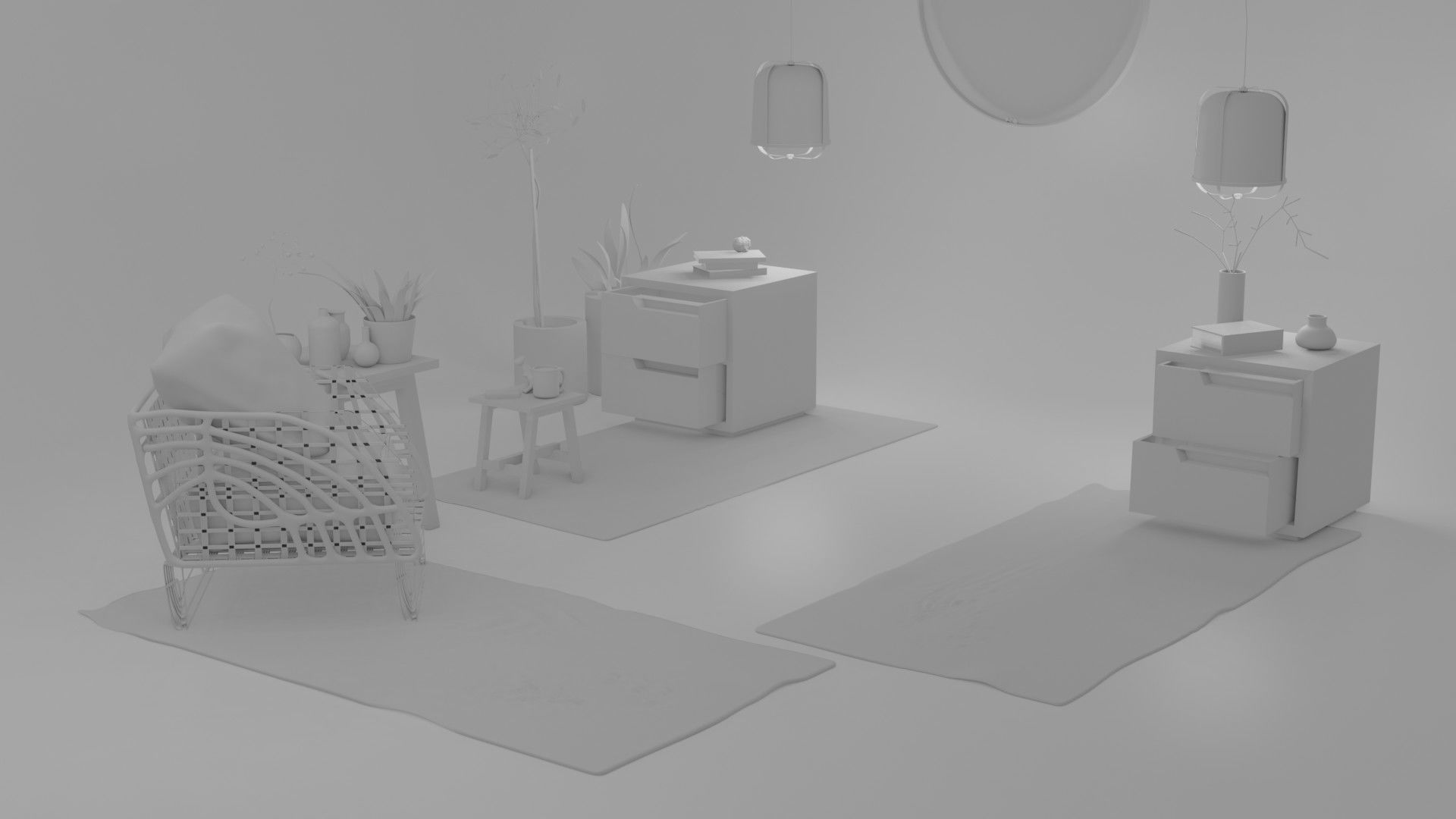 IKEA bedroom collection 3D model CGTrader