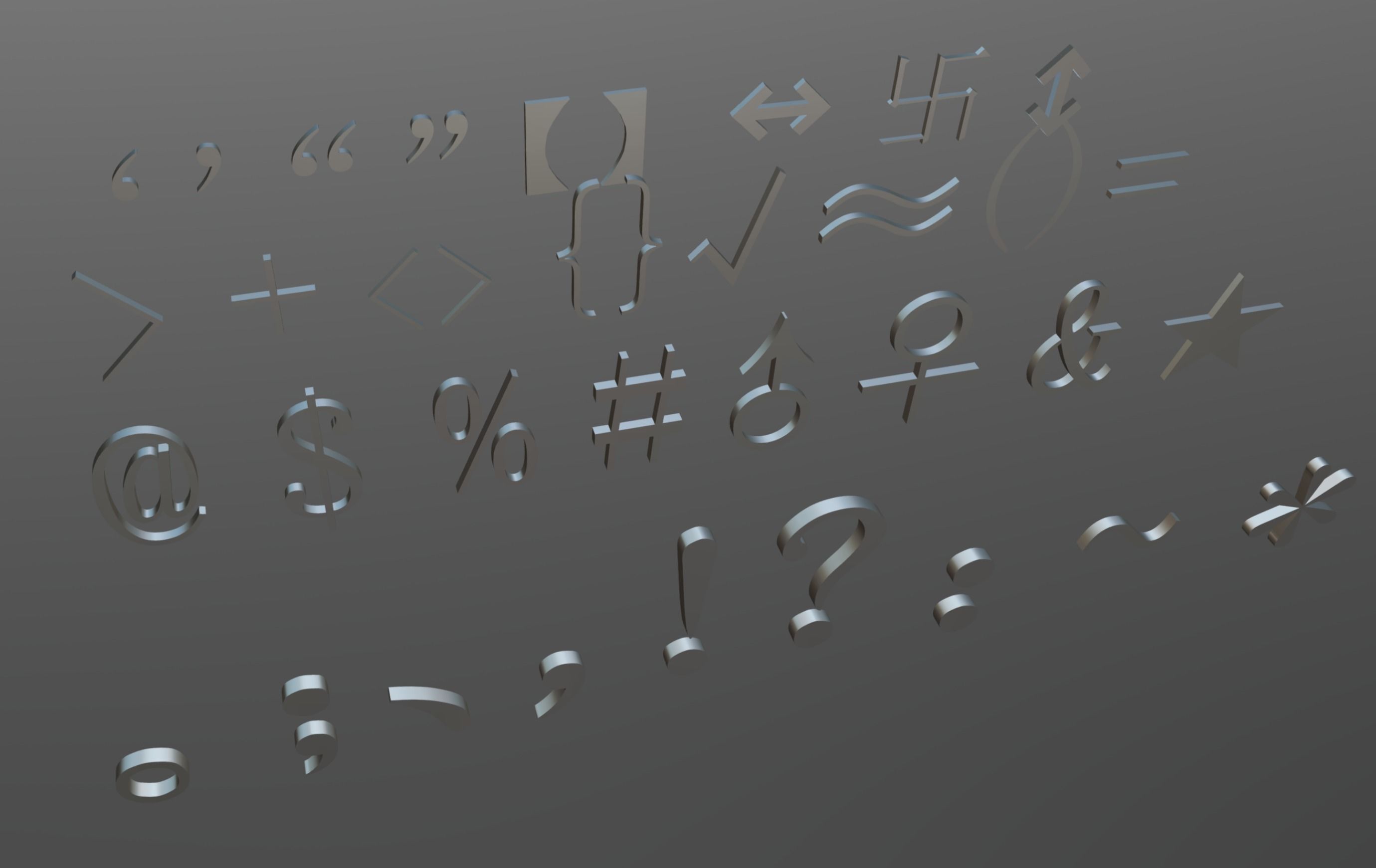 Poly Model Symbol 3D model Symbols VR / AR / low-poly | CGTrader