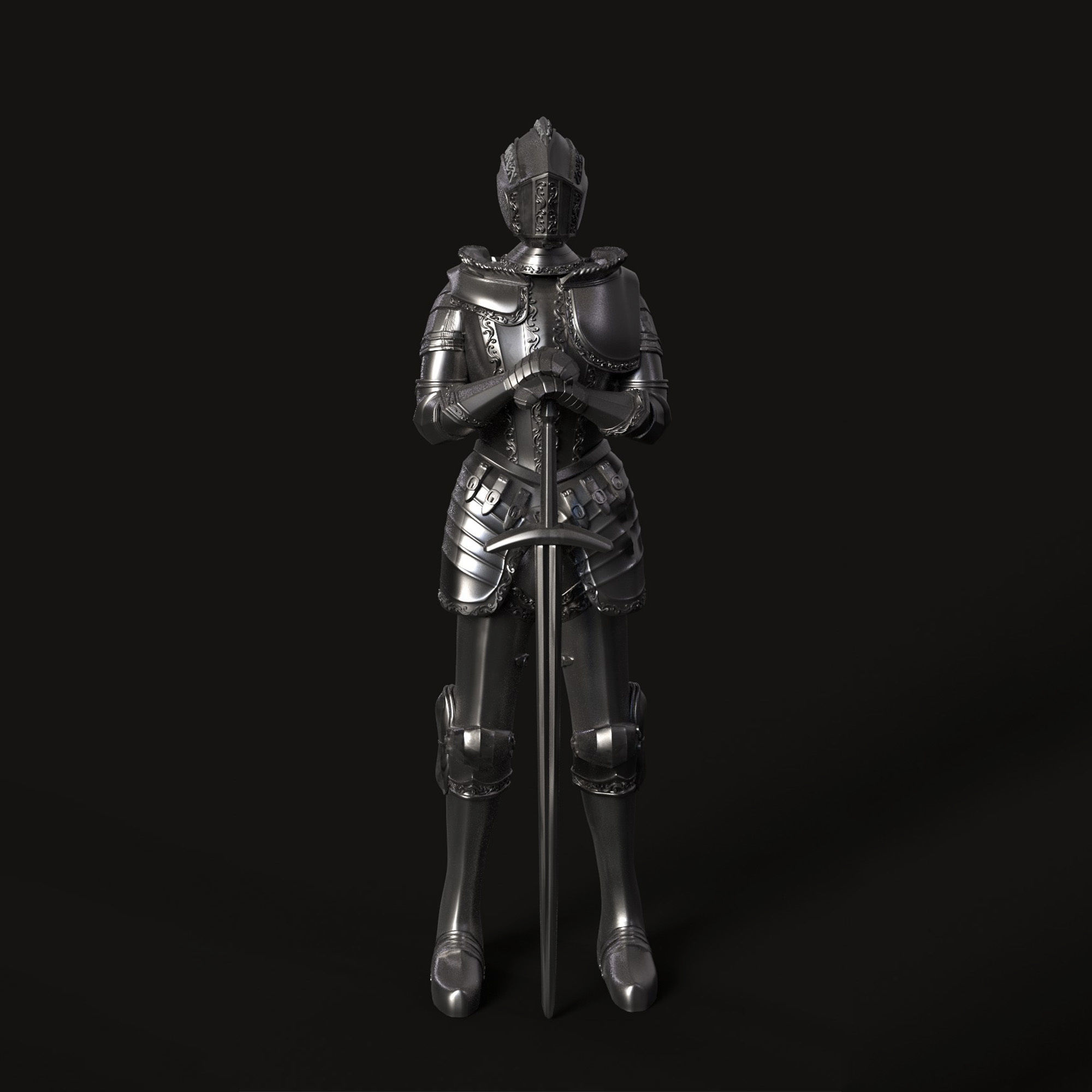 THE KNIGHT HARRY POTTER HOGWARTS LEGACY GOTHIC SUIT OF ARMOR 3D model 3D printable CGTrader