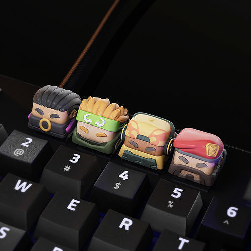 Valorant Keycaps Vol II Mechanical Keyboard 3D model 3D printable