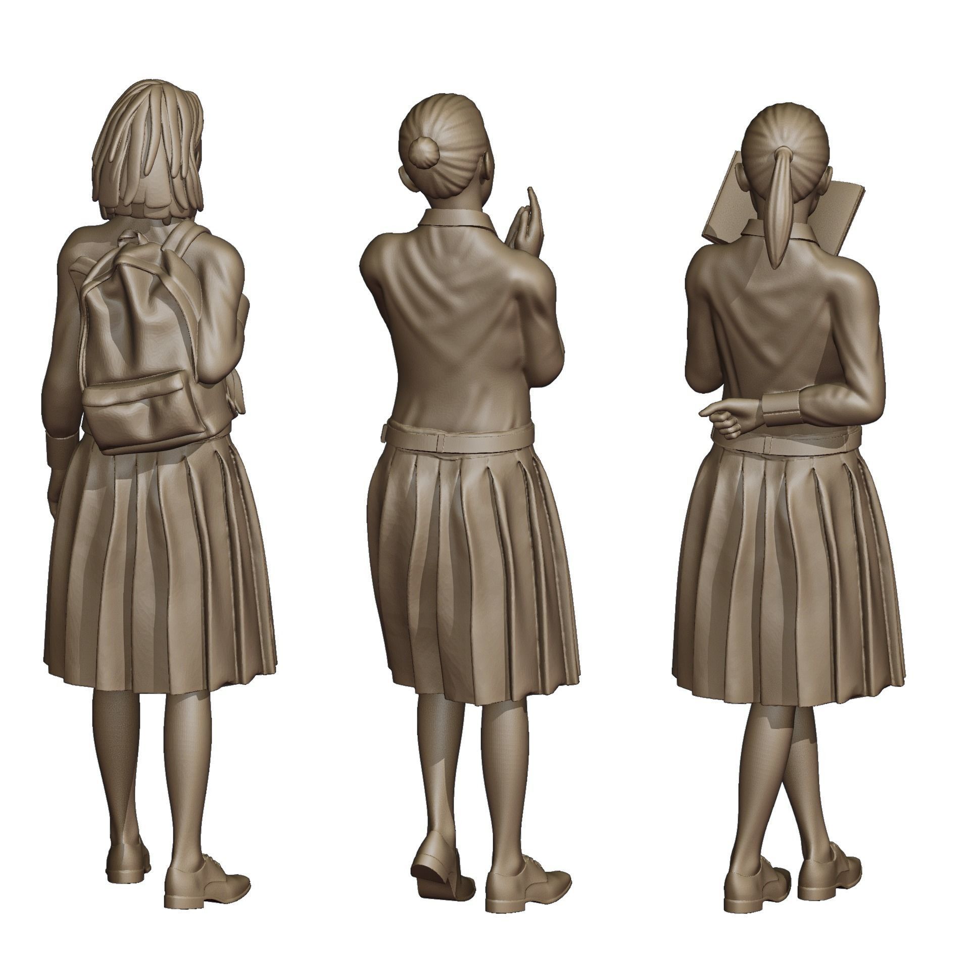 Students Diorama Pack 3D model 3D printable | CGTrader