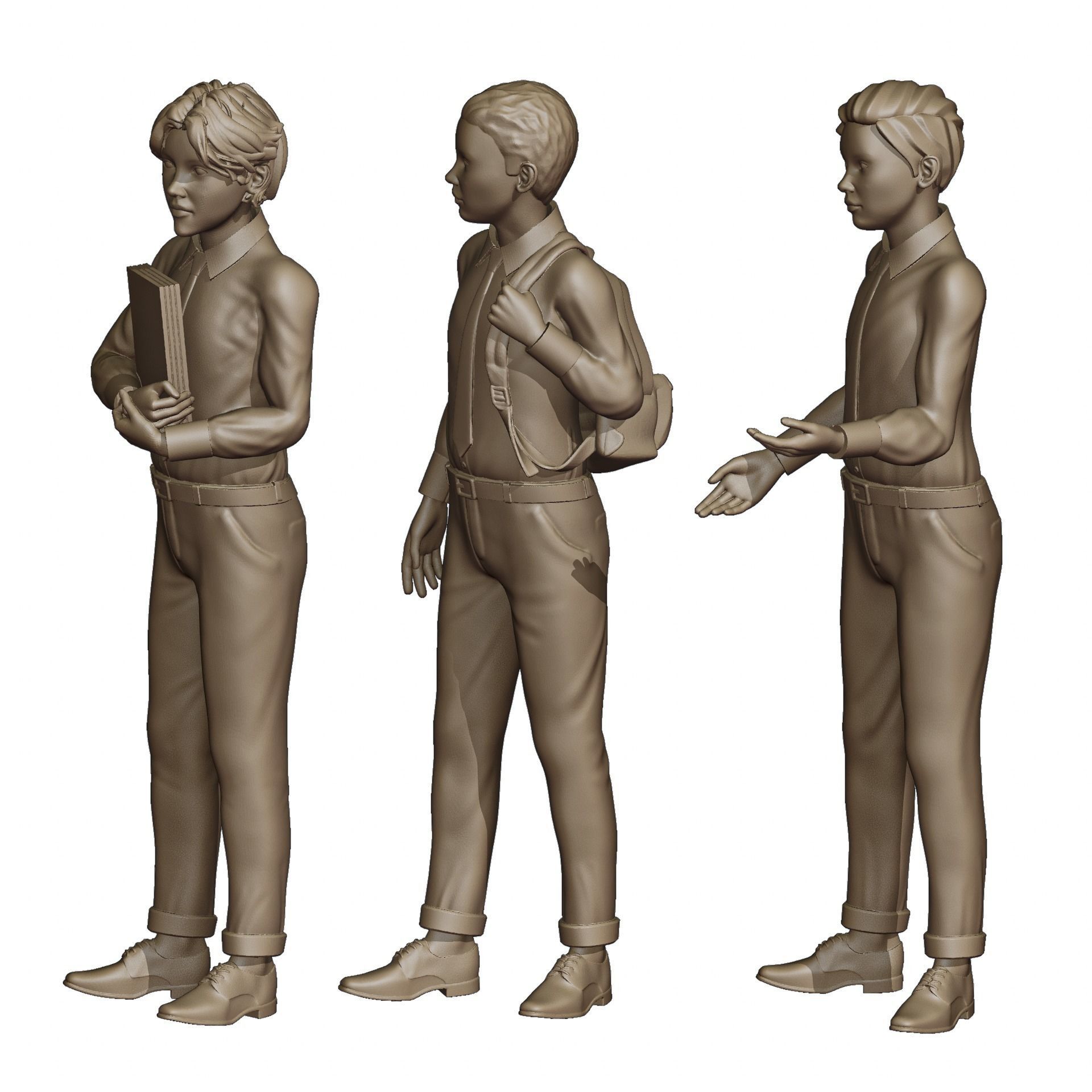 Students Diorama Pack 3D model 3D printable | CGTrader