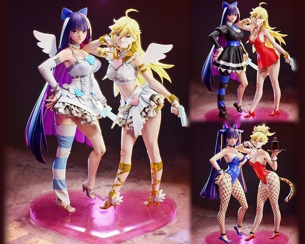 Panty and Stocking 3D model 3D printable | CGTrader