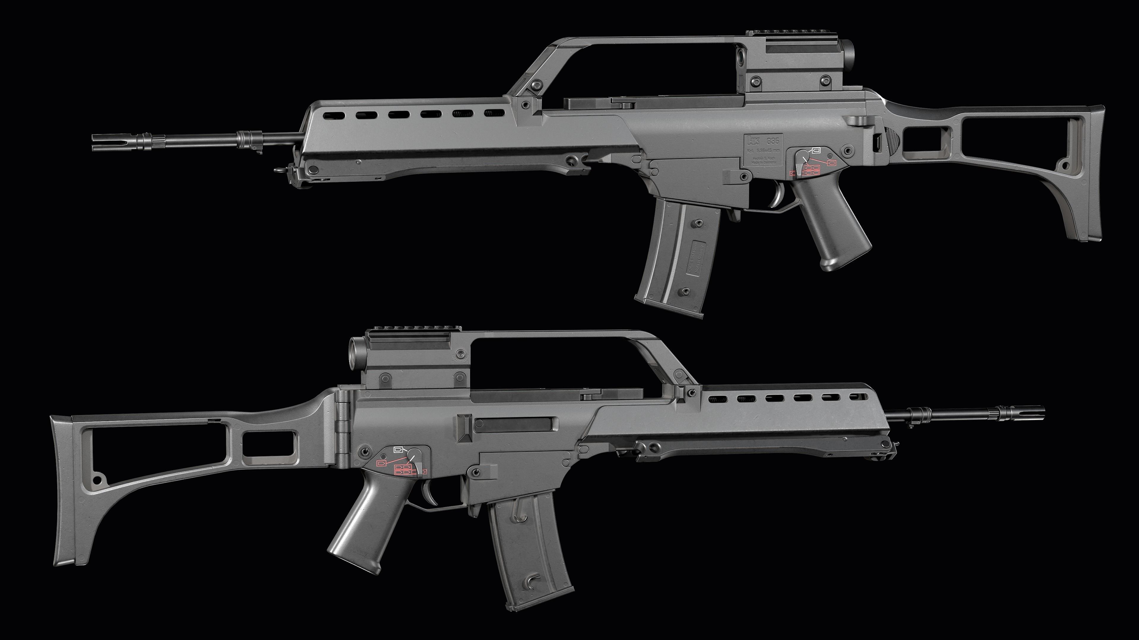 3D model Fully modular assault rifle HK G36 G36E G36K G36KE G36C VR ...