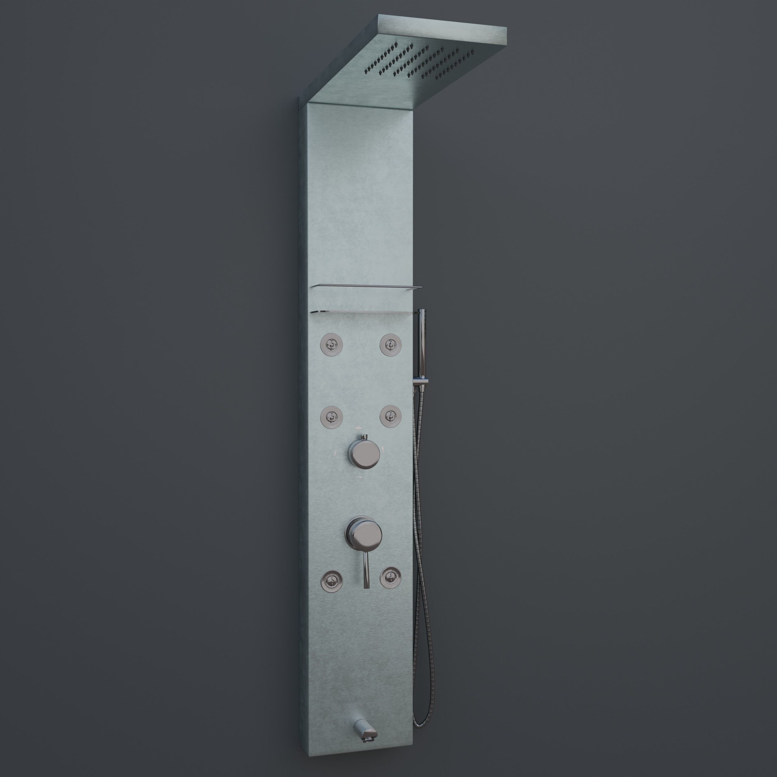 3D model California shower system and faucet VR / AR / lowpoly CGTrader