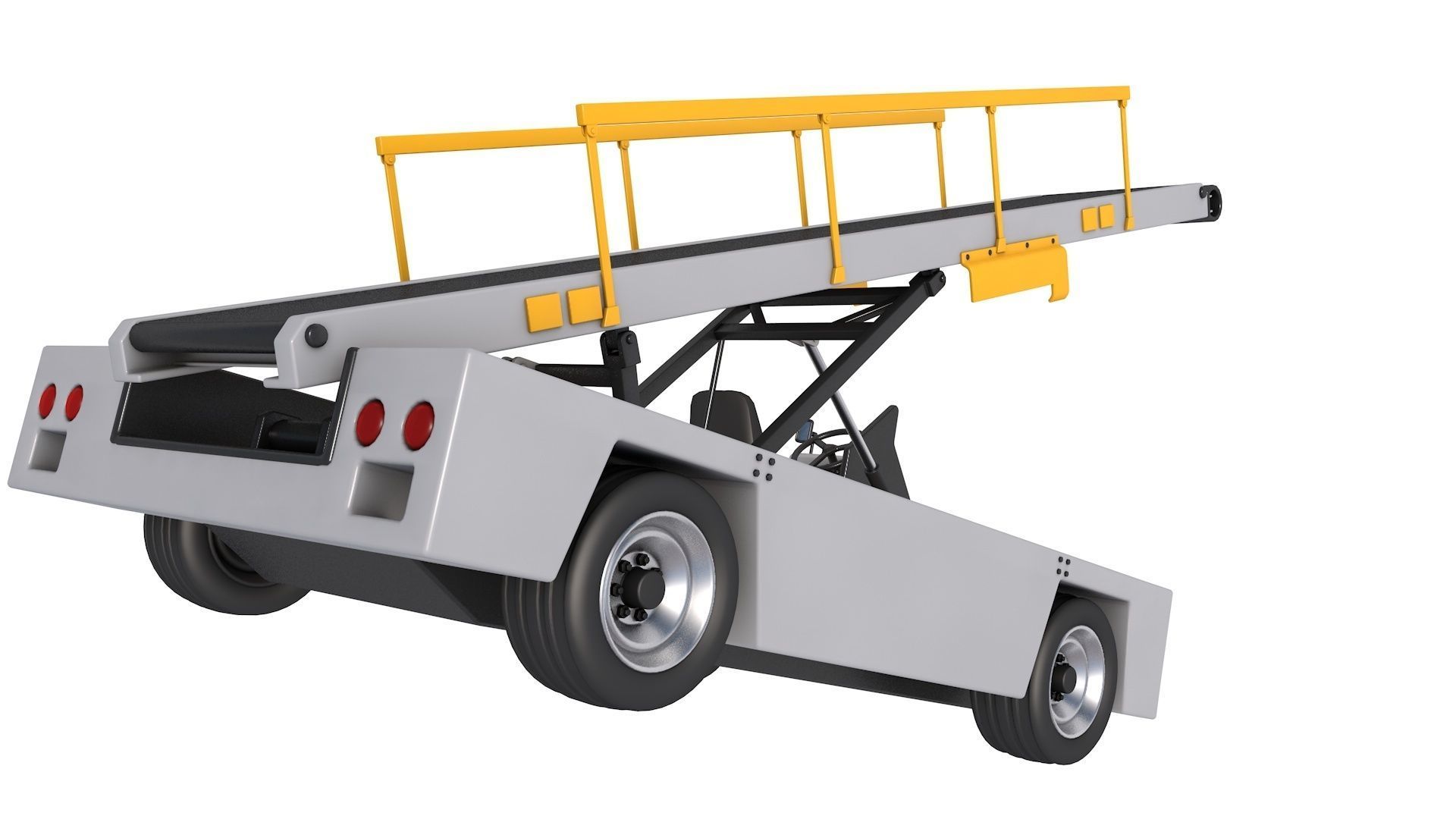 Airport Conveyor Belt Loader 3D model CGTrader
