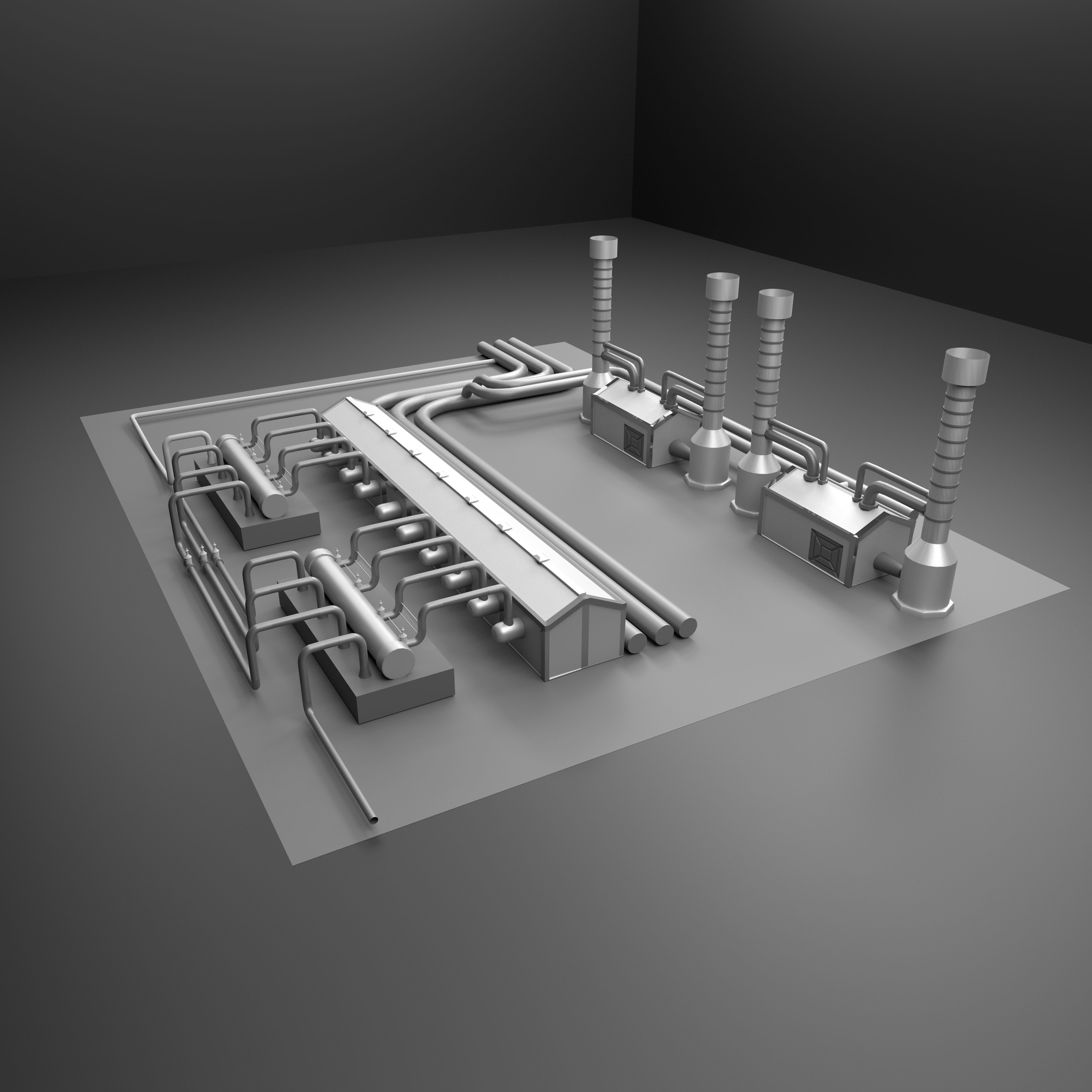 3D model factory VR / AR / low-poly | CGTrader