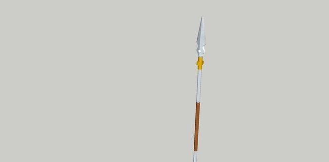 spear free 3D model 3D printable | CGTrader